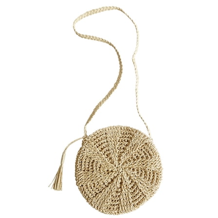 WORGEOUS Beach Bag Straw Cotton 1Pcs