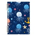 thumbnail image 7 of FORMRS 1-Subject Spiral Notebook 8" x 5" College Ruled 60 Refillable Sheet A5 Hard Cover, 2 Pack, Blue Jellyfish, 7 of 7