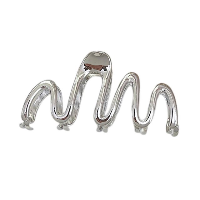 CSChome Pince à Cheveux Style Français Design à Ressort Serré Forme Ondulée Irrégulière Grande Pince à Cheveux Accessoires pour Cheveux