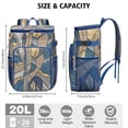 thumbnail image 3 of Cooler Backpack 26 Cans Insulated Backpack Cooler for Men & Women,marble Modern Geometric Flowers Abstract Drink Beverage Beer Bag Cooler for Picnics, 3 of 6