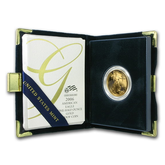 2006-W 1/2 oz Proof American Gold Eagle (w/Box & COA)