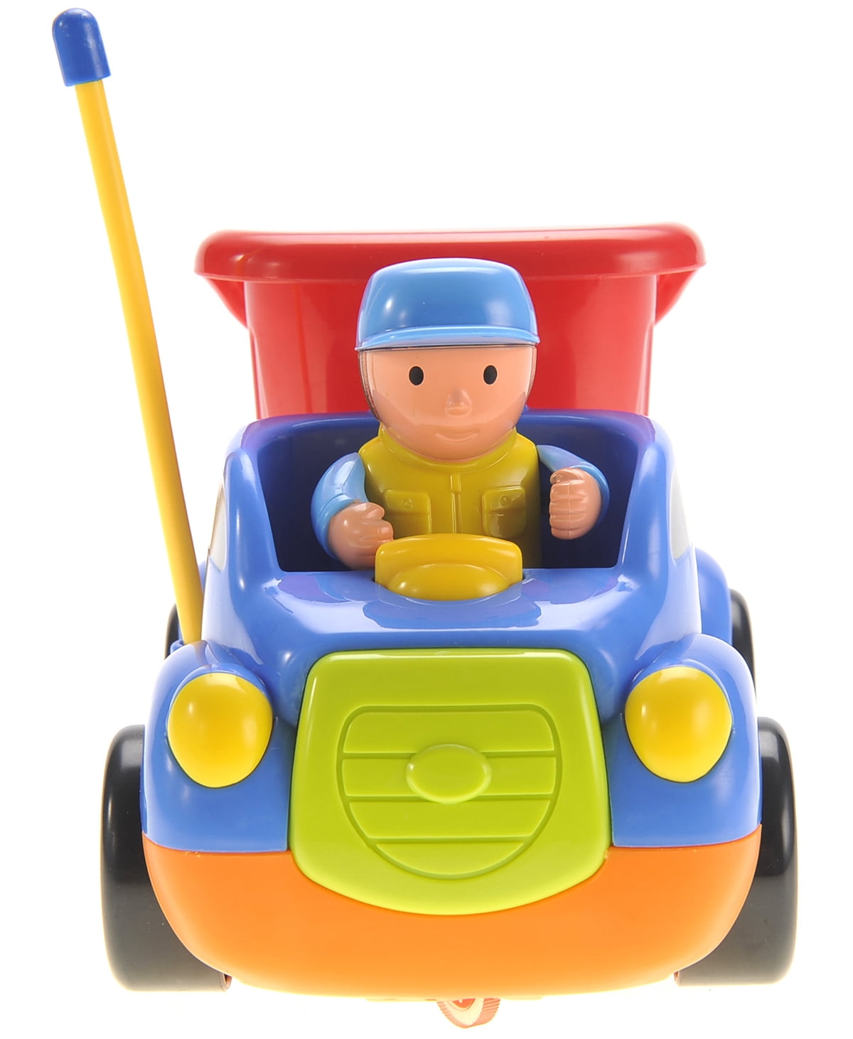 PlayWorld Gobbles of Giggles Cartoon RC Construction Car for Kids - Blue