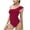 Burgundy, variant on Elainilye Fashion One Piece Swimsuit for Women New Splicing Swimsuit Sexy Casual Bikini One Piece Swimsuit,Black