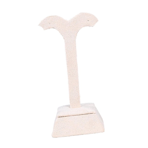 Soporte de joyería, soporte de exhibición, accesorio de exhibición de joyería, estante de almacenamiento organizador de joyería Beige para uso domésti 57x129 cm