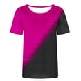 thumbnail image 5 of Riecok Summer Short Tops Sleeve Shirts for Girls Collared Neck Comfortable Shirt Kids Clothes Toddler Kids Girls Casual Loose Shirts Hot Pink L, 5 of 5