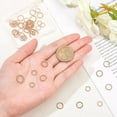 thumbnail image 3 of 50pcs 5 Sizes 304 Stainless Steel Jump Rings Open Jump Rings Crooked Jump Rings for DIY Jewelry Making Accessories Rose Gold, 3 of 5