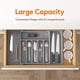 thumbnail image 2 of Wosthever Soporte de utensilios premium para cajones con espacio libre de desorden Bandeja de cajones expandible de gran capacidad Almacenamiento y organización del hogar gris, 2 of 6