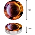 thumbnail image 1 of XDDJA Baseball Set of 4 Round Coaster for Drinks, Absorbent Ceramic Stone Coasters Cup Mat with Cork Base for Home Kitchen Room Coffee Table Bar Decor, 1 of 4