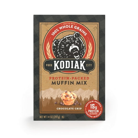 Kodiak Cakes Chocolate Chip Muffin Mix, 14 oz - Case of 6