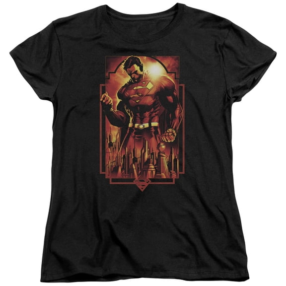 Superman - Metropolis Deco - Women's Short Sleeve Shirt - Medium