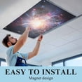 thumbnail image 5 of 1 Pack Galaxy Explosion Fluorescent Light Covers for Ceiling Lights Abstract Art Solar System Universe Modern Magnetic Ceiling Light Covers Overhead Light Filters for Office Classroom Home, 5 of 9