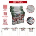 thumbnail image 6 of Winter Christmas Snowman Pine Berry Table Runner 18x72in Non-Slip Cotton Linen Table Runners, Green White Red Dresser Scarves TableRunner for Dinner Kitchen Dining Wedding Party, 6 of 9