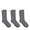 Grey, variant on Hanes Men's Crew Socks, Compression, 3-Pack