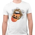 thumbnail image 2 of Pumpkin Lips Halloween Shirt Unisex Large White, 2 of 5