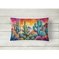 thumbnail image 3 of Carolines Treasures DAC1415PW1216 16 x 12 in. Unisex Cactus in Color Fabric Decorative Pillow, 3 of 4