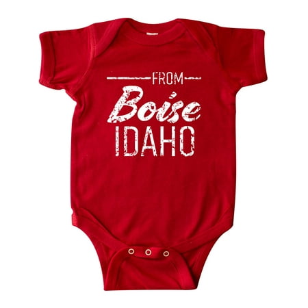 

Inktastic From Boise Idaho in White Distressed Text Gift Baby Boy or Baby Girl Bodysuit