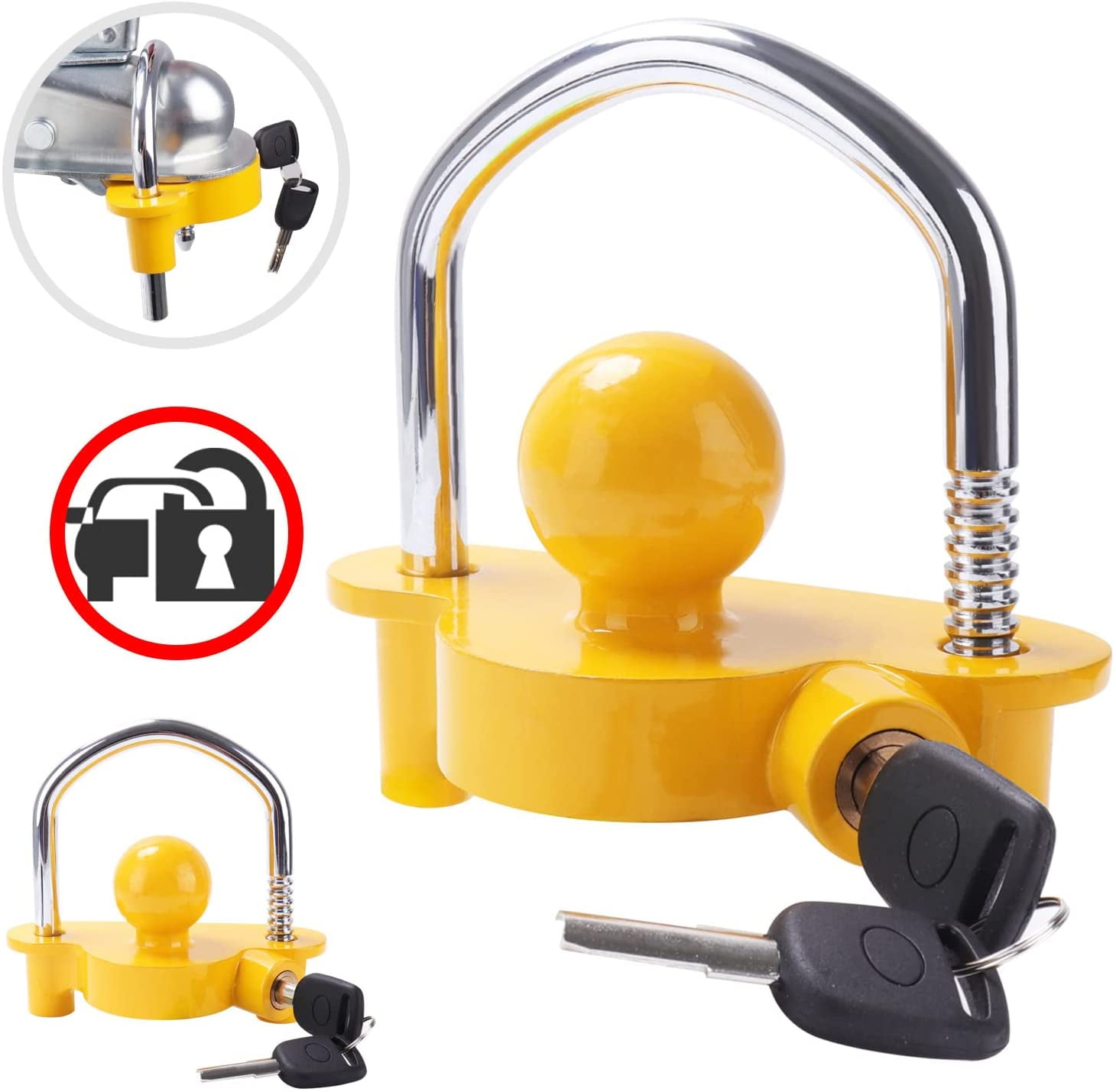 Trailer lock Trailer ball lock hitch Tow lock adjustable Easy