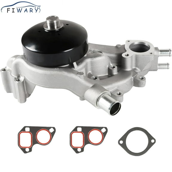 FIWARY Water Pump With Thermostat Fits for 2007-2014 Savana 1500, Fits for Silverado 2500 HD Savana 3500 Express Avalanche, 4.8L 5.3L 6.0L Professional Water Pump Kit Replace OE AW6009