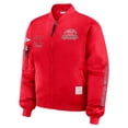 thumbnail image 2 of Women's WEAR by Erin Andrews Red Kansas City Chiefs Patch Full-Zip Bomber Jacket, 2 of 5