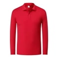 thumbnail image 4 of Playera Larga Moda Casual Para Hombre Color Sólido Tipo Polo, 4 of 8