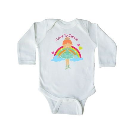 

Inktastic I Love To Dance Ballet Gift Baby Girl Long Sleeve Bodysuit