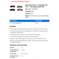 thumbnail image 2 of Rear Brake Pad Set - Compatible with 1991 - 1996 Dodge Stealth FWD 1992 1993 1994 1995, 2 of 2