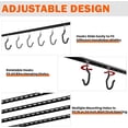 thumbnail image 2 of Ceiling Bike Rack for Garage, Indoor Bike Hanger with 6 Adjustable Bike Hooks for up to 3 Bikes (Horizontally), 6 Bikes (Vertically), 2 of 6