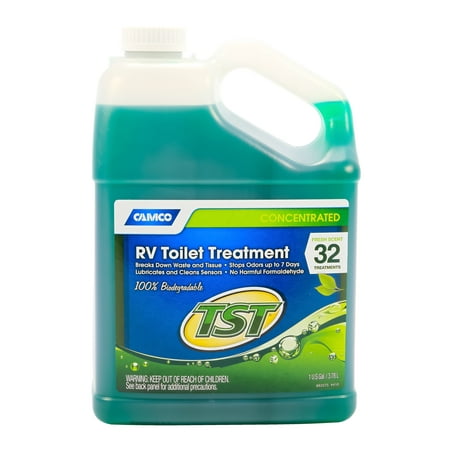 Camco TST Fresh Scent RV Toilet Treatment, Formaldehyde Free, Breaks Down Waste And Tissue, Septic Tank Safe, Treats up to 32 - 40 Gallon Holding Tanks (Best Location For Septic Tank)