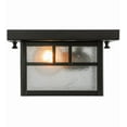 thumbnail image 5 of Meyda Tiffany 87268 Hyde Park Double Bar Mission 12" Wide Flush Mount Square Ceiling, 5 of 7