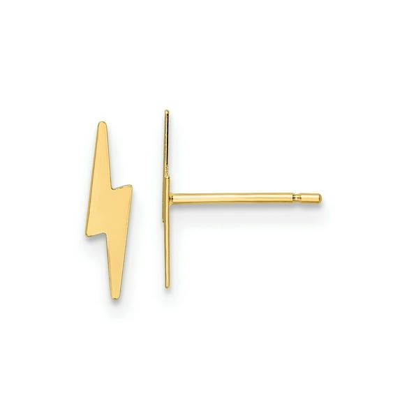 FJC Finejewelers 14 kt Yellow Gold Dangle Polished Lightning Bolt Post Earrings 10 x 2 mm