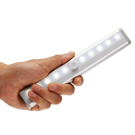 10 LED Wireless Auto PIR Motion Sensor Light Infrared Induction Lamp Cabinet Light HFON