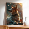 thumbnail image 4 of Hudo Australian Stumpy Tail Cattle Dog on Space Poster Art - Australian Stumpy Tail Cattle Dog Canvas Wall Art - Bathroom Decor Wall Art - Mens Gifts, 4 of 5