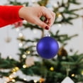 thumbnail image 4 of Vickerman Matte Shatterproof Christmas Ball Ornament - 2.75" (70mm) - Cobalt Blue, 4 of 6