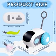 Interactive Cat Toy for Indoor Cats, Interactive Cat Toy with 2-Speed Remote Control,Remote Control Cat Toy, USB Rechargeable Automatic Cat Exercise Toys for Bored Indoor Adult Cats Kittens