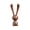 Brown, variant on Green 3.94X1.97 Inch Long Eared Rabbit Massage Ornament Home Wooden Massage Tool For Body Acupoints And Head Meridians Personalized Rabbit Shaped Nasal Scraper