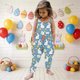 thumbnail image 1 of Mono para niñas pequeñas, mono con estampado de Pascua, mono con tirantes, conjuntos de verano, ropa para niñas, 1 of 7
