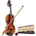 thumbnail image 1 of Basswood 1/2 Acoustic Violin with Case Bow Rosin Inside Soft Box Natural Violin Musical Instruments, 1 of 8