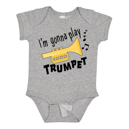 

Inktastic I m Gonna Play Trumpet- Music Gift Baby Boy or Baby Girl Bodysuit