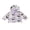 White, variant on Toddler Girl Halloween Jacket Pumpkin Ghost/Flower Bat Print Hooded Long Sleeve Coat Zipper Outerwear