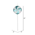 thumbnail image 2 of Vickerman 24" Teal-White Candy Lollipop Christmas Ornament, 2 of 2