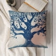 thumbnail image 3 of YINGXI Christmas Throw Pillow Covers Home Decorative Throw Pillow Case Ink Painting Style Forest Fawn for Sofa Couch, 12x12in, 3 of 5