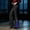 Blue, variant on Vintage Gothic Contrast Panel Flare Pants Elastic Waist Lace Up Split Bottom Trousers With Pockets Halloween Party Daily Wear Trousers
