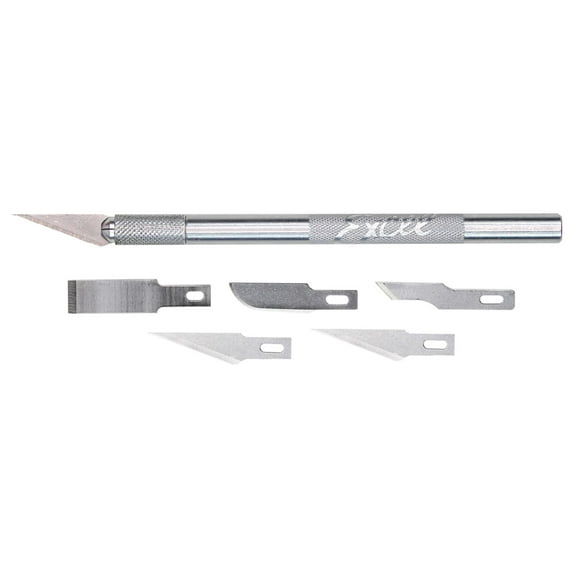 Excel K1 Light Duty Knife, With 5 Assorted Blades