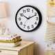 thumbnail image 4 of Reloj de pared Rohioue, moderno, 25 cm, negro, silencioso, para el hogar y la oficina, 4 of 9