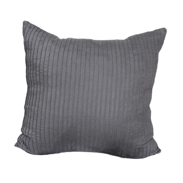 Funda de Almohada de Tiro de de Color Sólido Funda de Cojín de cinturo Cuadrada Funda de Almohada Decoración para 45cm 50cm 60cm Gris 60cm Soledad Funda de almohada