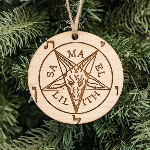 Ornament - Samael - Lilith - Raw Wood 3x3in