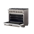 thumbnail image 4 of Forno Capriasca 36-Inch Freestanding Dual Fuel Range, 6 Burners, True Convection Oven, White Door, 4 of 6
