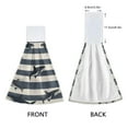 thumbnail image 3 of Yayeee Kitchen Hanging Hand Towels Set of 2 with Loop Bathroom Absorbent Tie Towel, Dark Sharks, 3 of 7