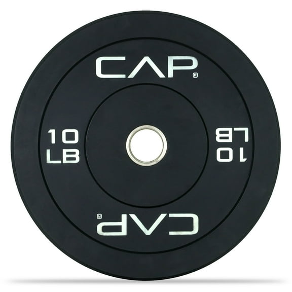 CAP 10 lb Olympic Bumper Plate with Screened logo, Single