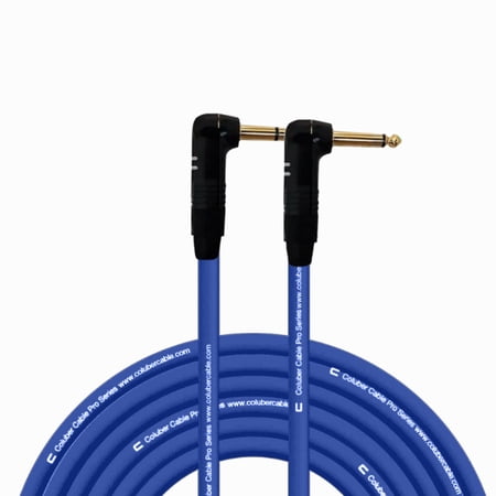 Coluber Cable Right Angle 1/4" TRS - Right Angle 1/4" TS Pro 3-Pin Connector